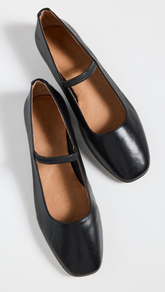 Bailarinas Madewell Greta Negro Total Talla 7 US