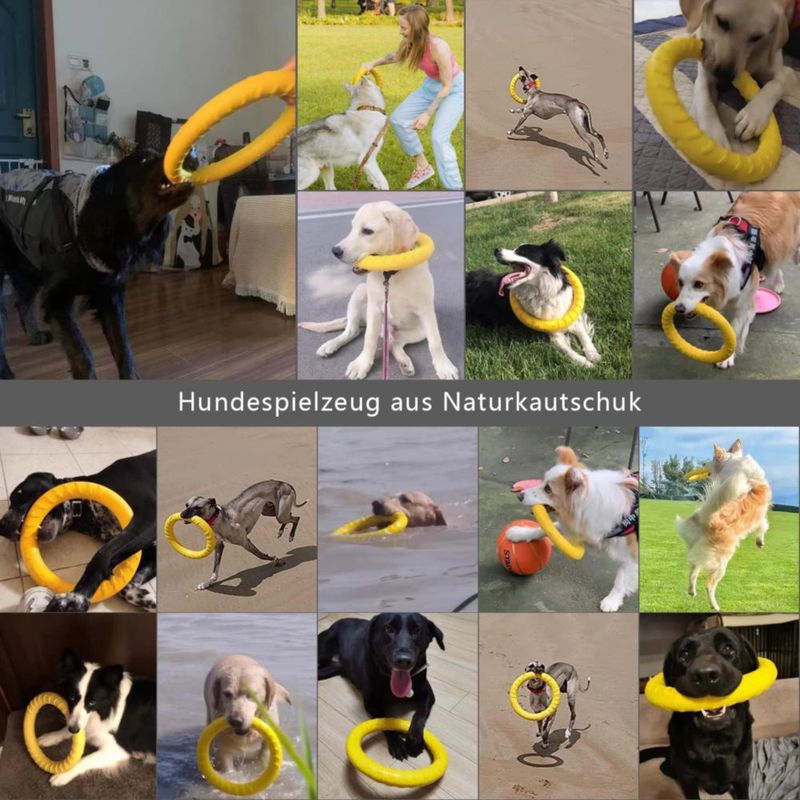 Juguete para perro DLDER disco volador de 30 cm para masticadores agresivos