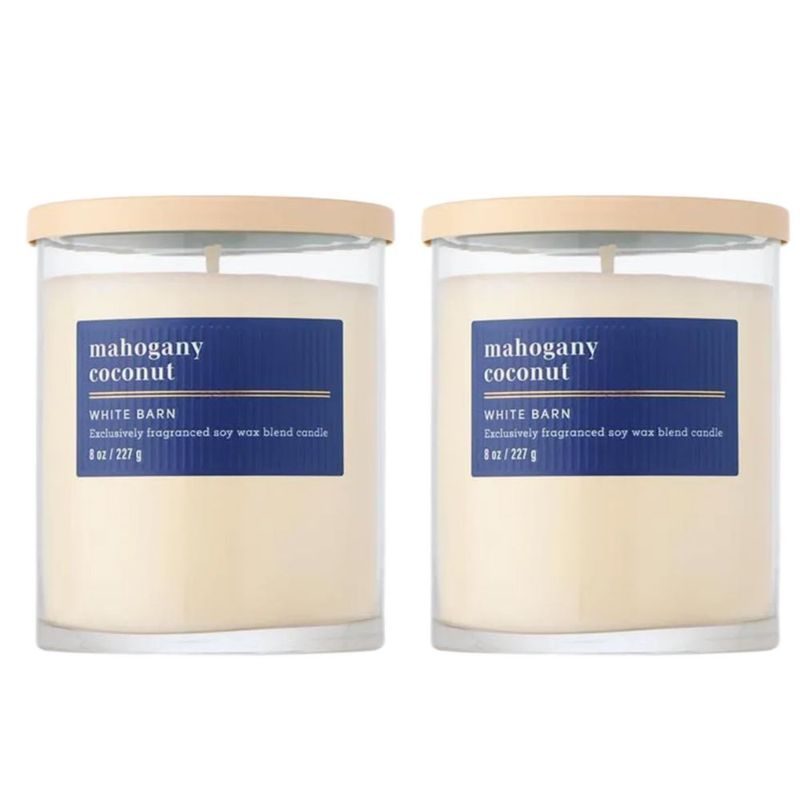 Velas Bath & Body Works Mahogany Coconut 227 g – Pack de 2