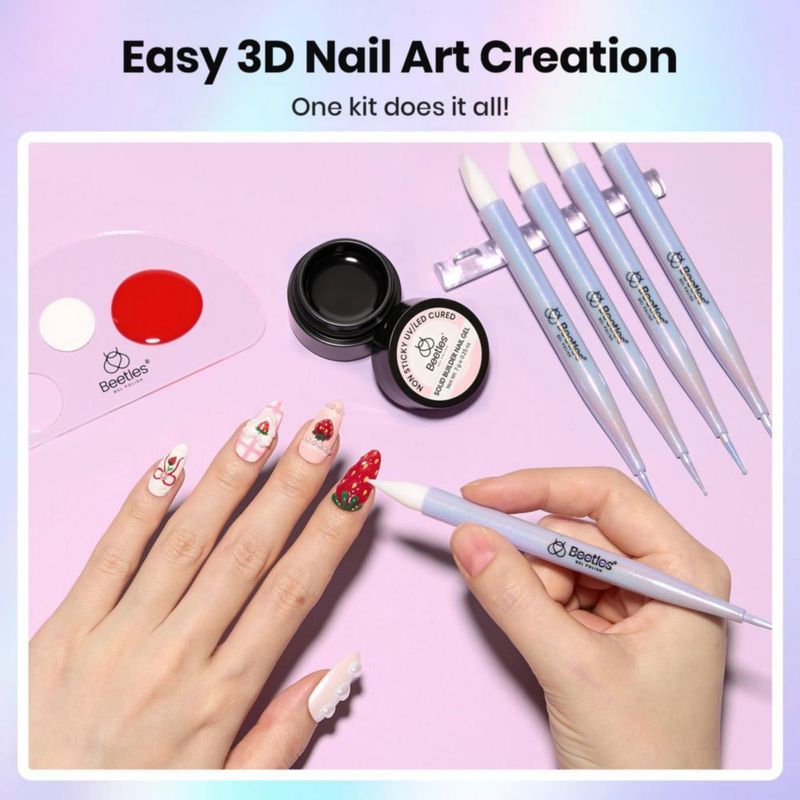 Set 3D de 5 piezas de herramientas de arte de uñas beetles Gel Polish