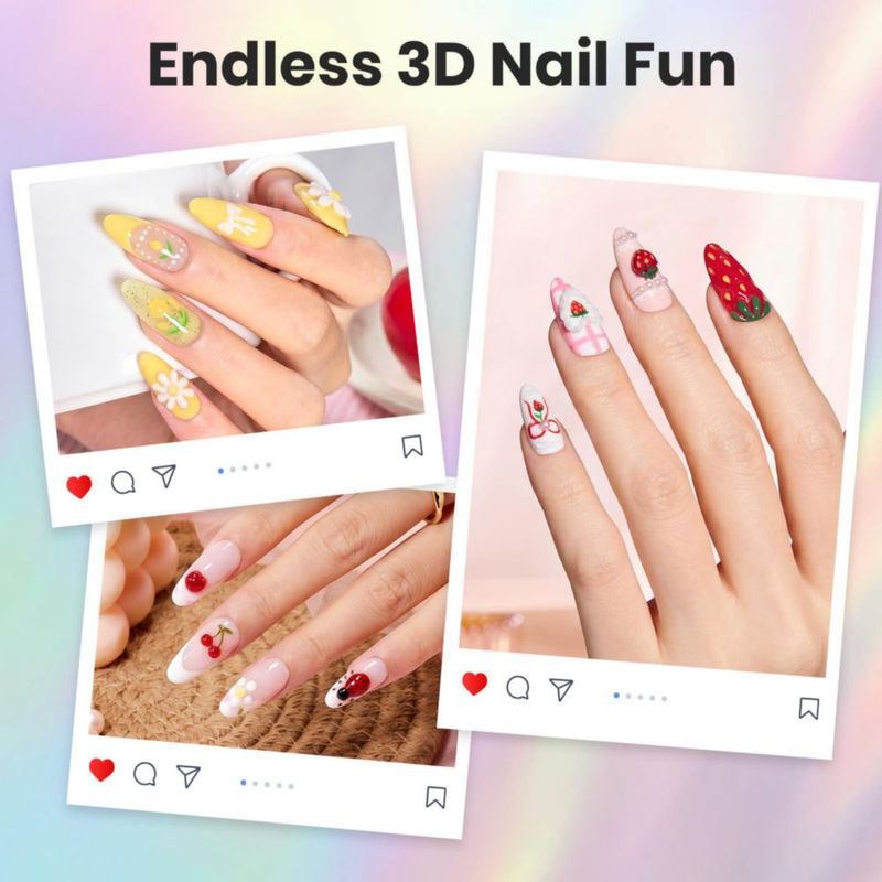 Set 3D de 5 piezas de herramientas de arte de uñas beetles Gel Polish