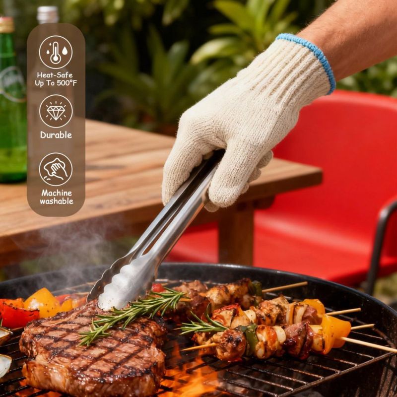 Guantes MARKETTY resistentes al calor 932 °F y al corte