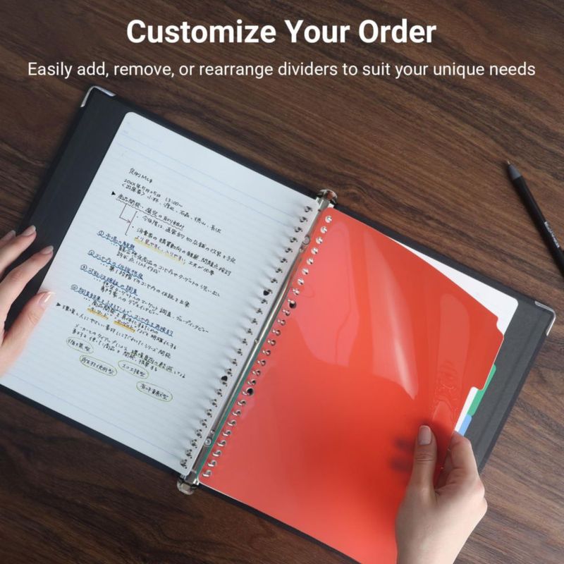 Cuaderno KOKUYO B5 Recargable de 5 Secciones Negro