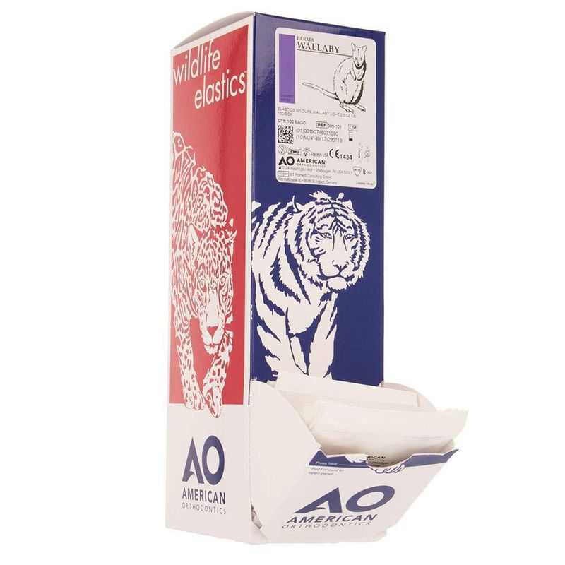 Elásticos American Orthodontics 1/8 pulgada 7 g Látex claro
