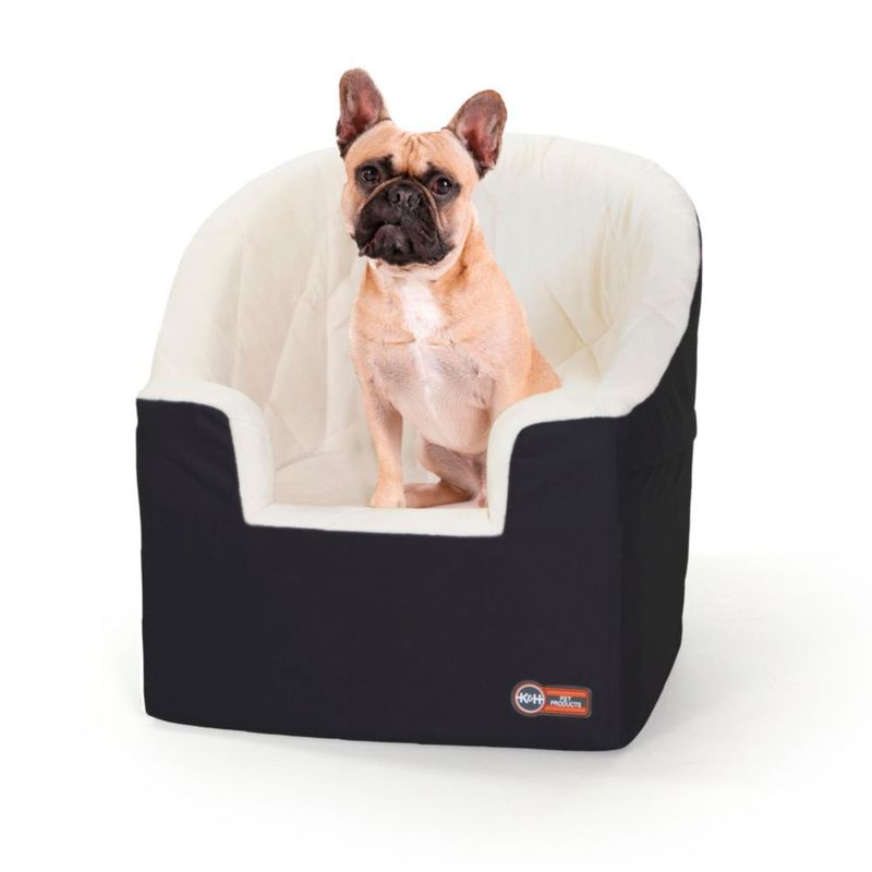 Asiento para coche para perros K&H Pet Products pequeño negro/crema