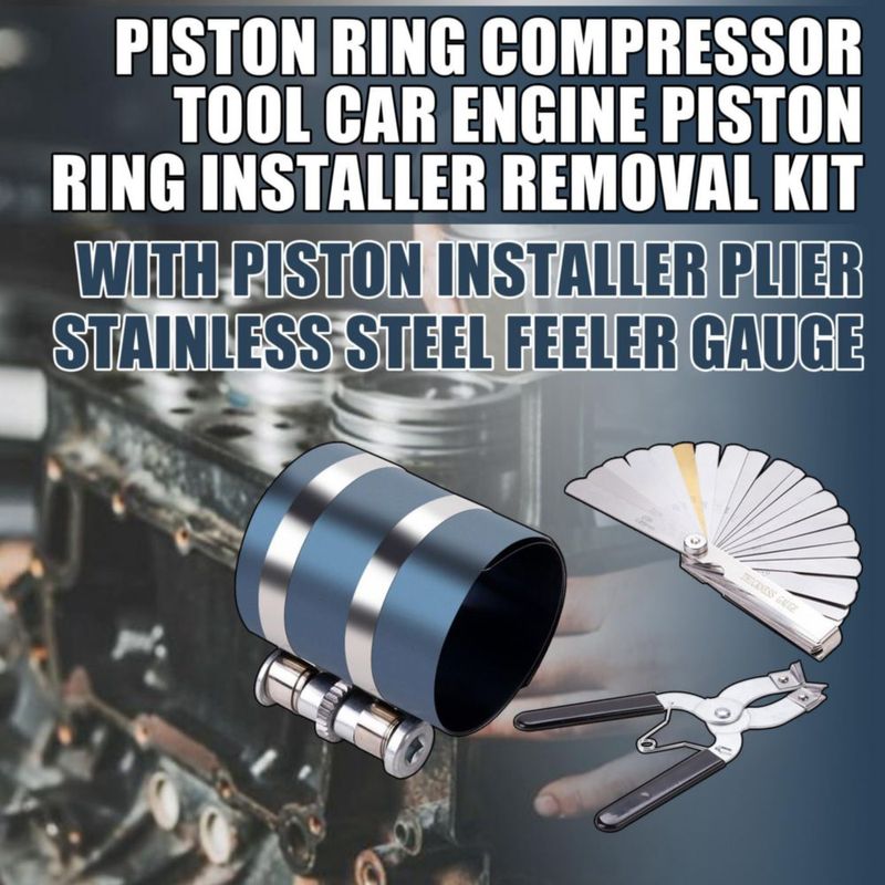 Kit de Herramientas para Anillos de Pistón MWMNUN 53‑175 mm (Compresor y Alicates)