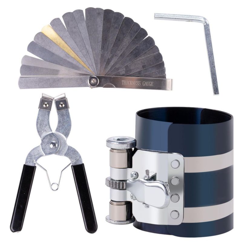 Kit de Herramientas para Anillos de Pistón MWMNUN 53‑175 mm (Compresor y Alicates)