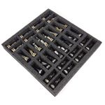 Juego de Ajedrez HPL 41 cm Anubis Negro Plata y Oro