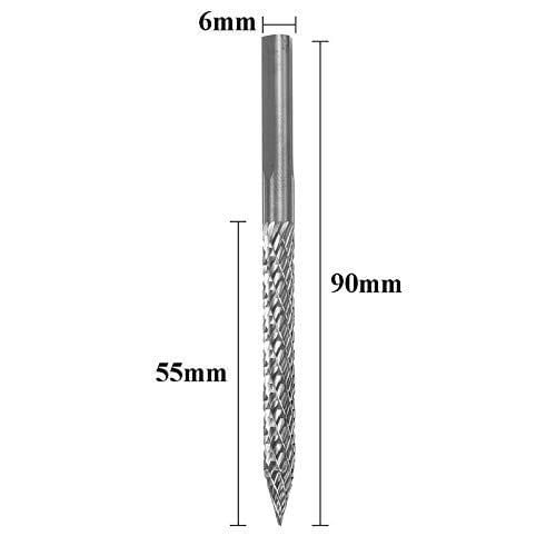 Broca de Carburo de Acero 6 mm para Reparación de Neumáticos Bonlting