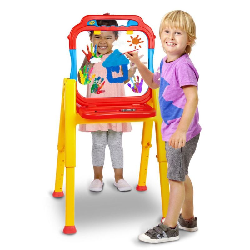 Caballete de Arte Crayola Transparente para Interior y Exterior Fácil de Limpiar