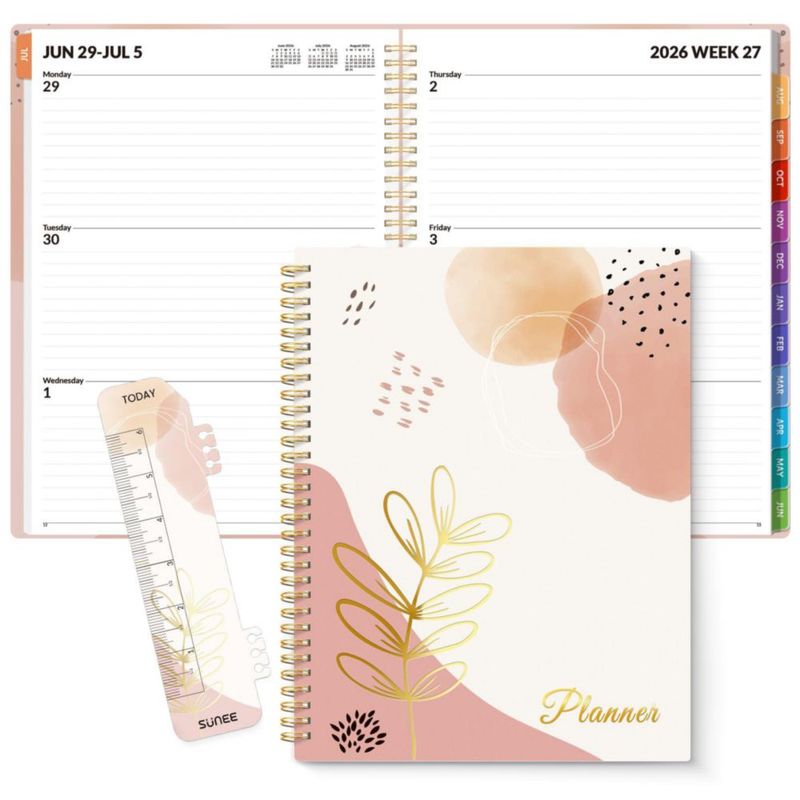 Agenda SUNEE 216 cm x 279 cm 2026‑2027 Espiral