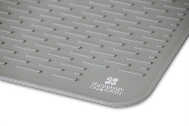 Tapete para secar platos Homeway Essentials 53x46 cm gris XL