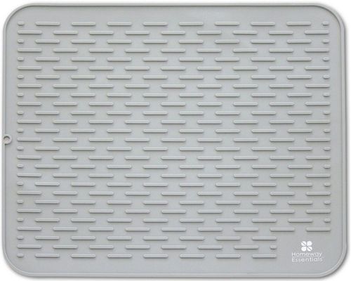 Tapete para secar platos Homeway Essentials 53x46 cm gris XL