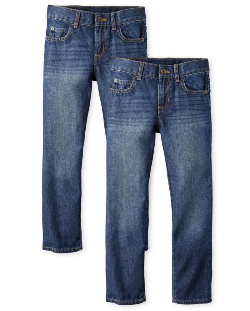PANTALONES The Children's Place Vaqueros de Pierna Recta 6 – Pack de 2