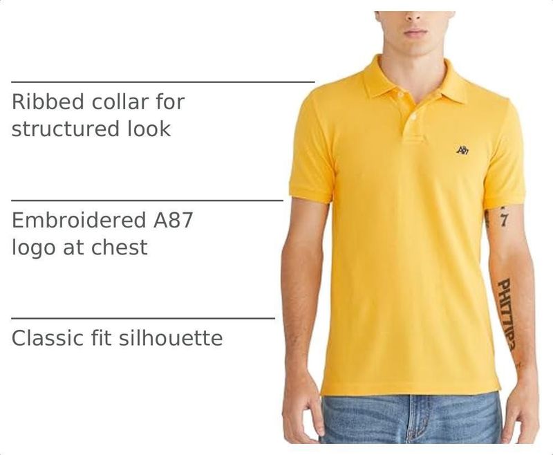 Polo AEROPOSTALE A87 Kumquat Talla M