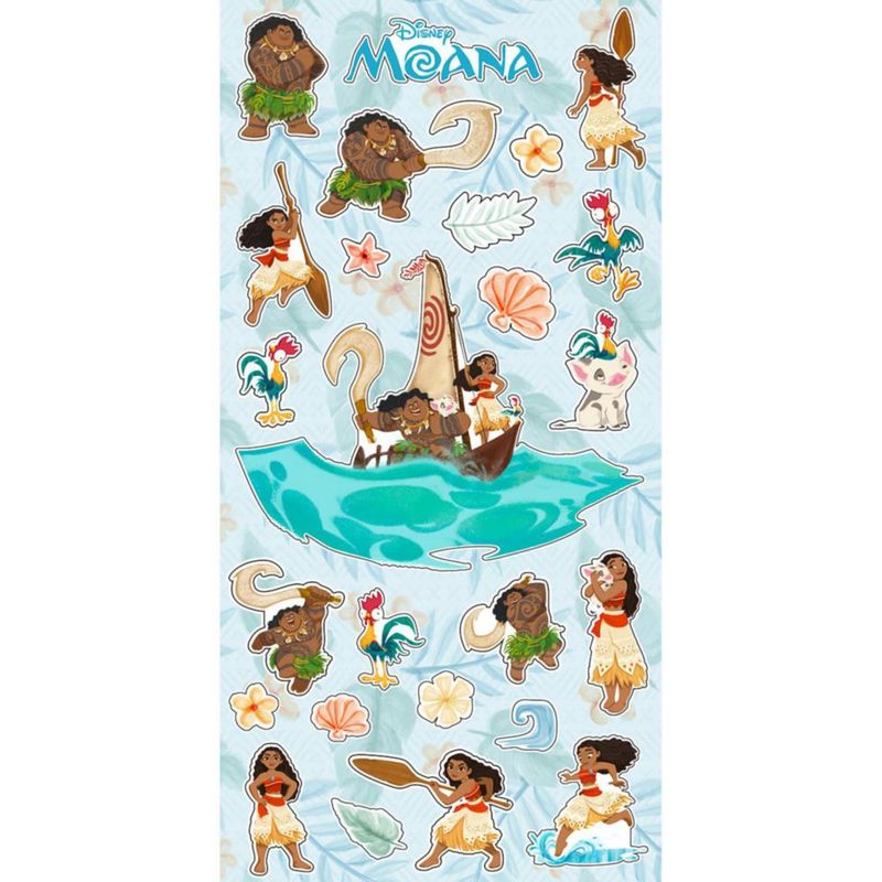 Pegatinas Disney Moana – Paquete de 12 para Regalos de Fiesta