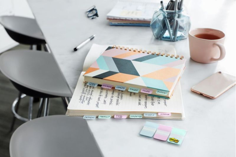 Post-it Pestañas Adhesivas 5 cm x 38 cm Blanco 50 unidades