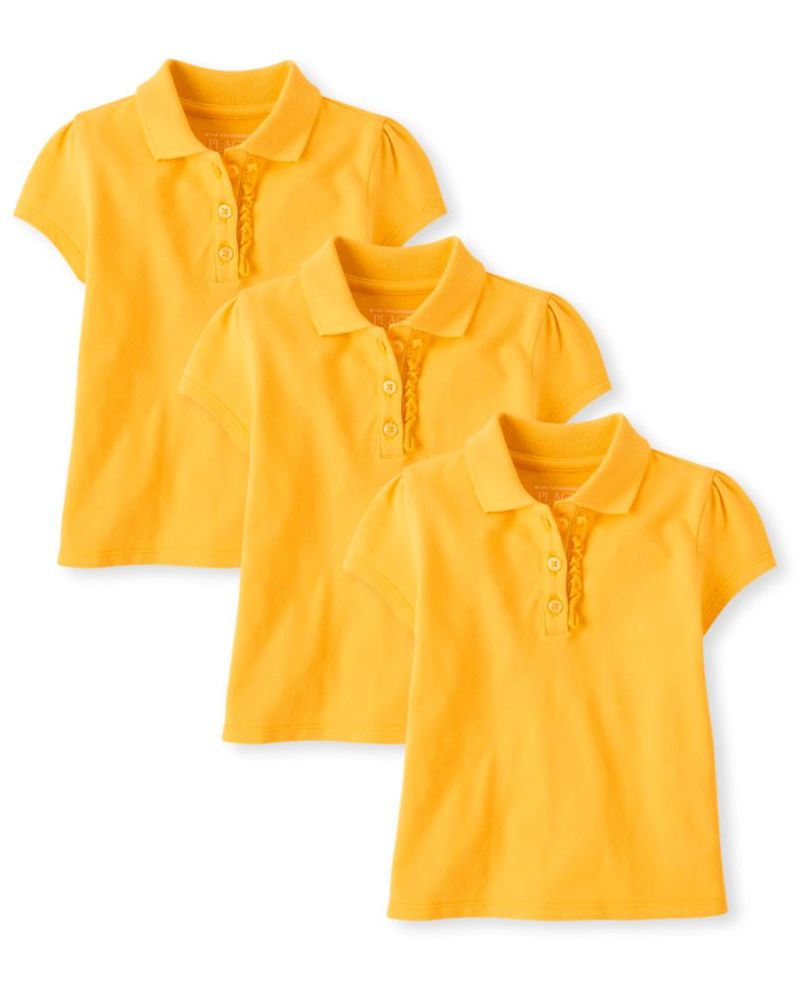 CAMISA POLO The Children’s Place – Pack de 3 color amarillo talla 5 años