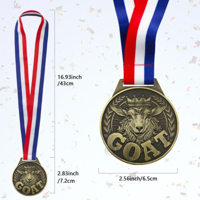 Medalla de Cabra YUJUE 76 cm Cadena de Premio al Campeón