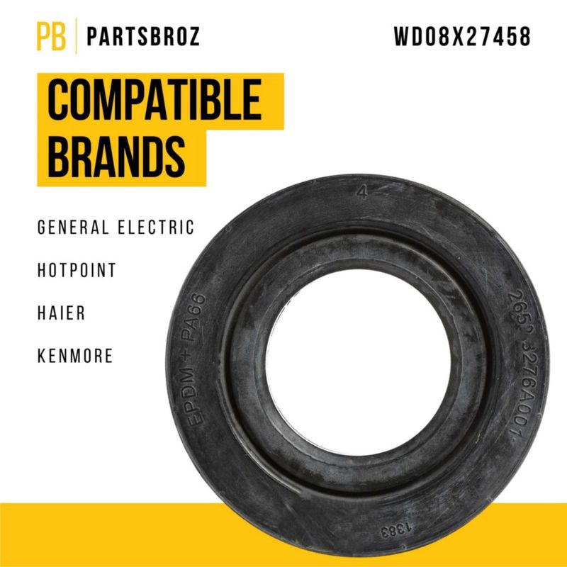 Junta Flotante para Lavavajillas PartsBroz WD08X27458 – Compatibles con GE Hotpoint y Haier