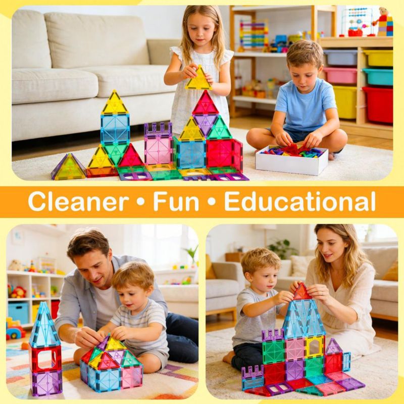 Bloques de Construcción HAPPYMATY 58 piezas – Set 3D STEM