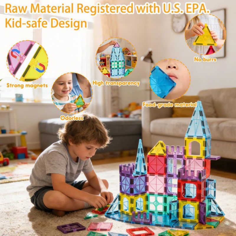 Bloques de Construcción HAPPYMATY 58 piezas – Set 3D STEM