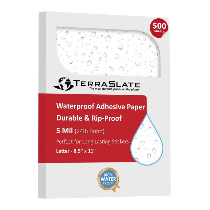 Papel adhesivo impermeable TerraSlate 21 × 297 cm 500 hojas