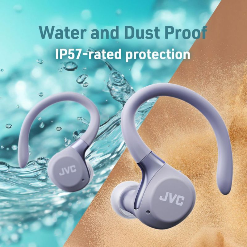 Auriculares JVC True Wireless Sport Violeta IP57 40 h