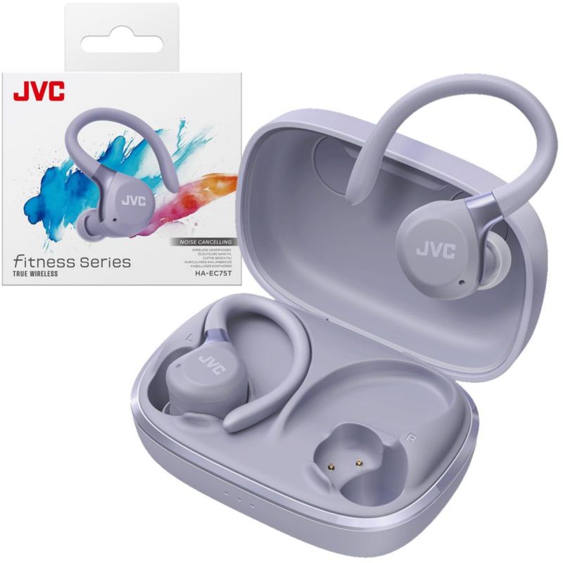 Auriculares JVC True Wireless Sport Violeta IP57 40 h