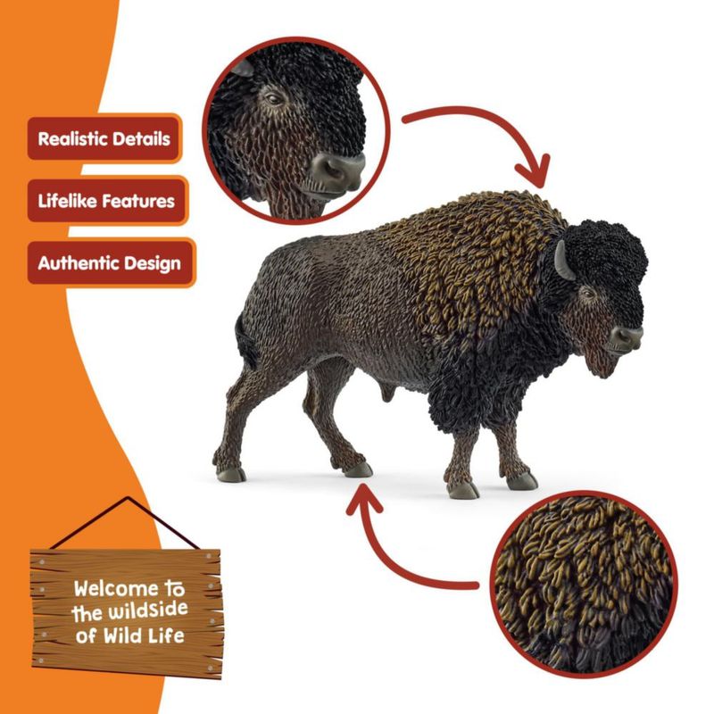 Figurita de Bisonte Schleich 14879 Vida Salvaje