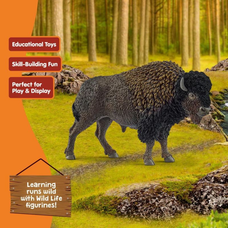 Figurita de Bisonte Schleich 14879 Vida Salvaje