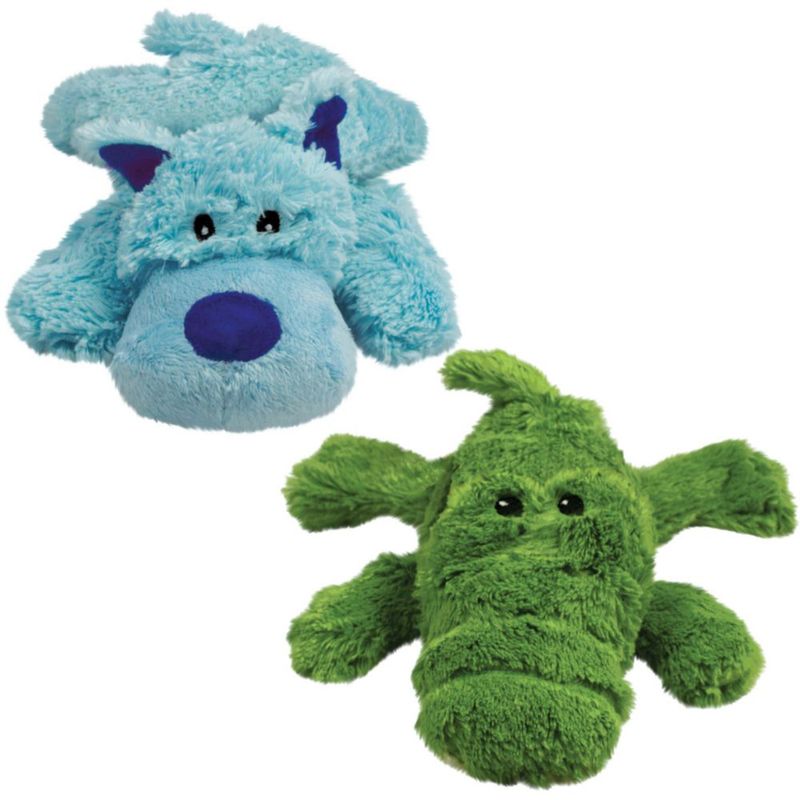 Juguete para perro KONG Cozie de peluche – Pack de 2 tamaño mediano
