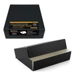 Caja de archivo Lineco 22x27x8 cm negra - juego de 2