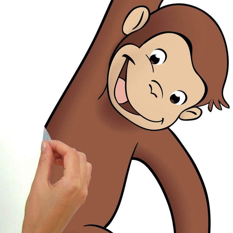 Calcomanía de pared RoomMates 48 cm x 104 cm Curious George