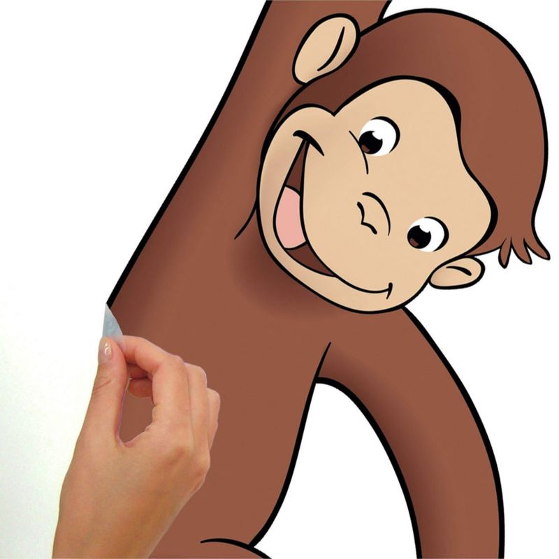 Calcomanía de pared RoomMates 48 cm x 104 cm Curious George