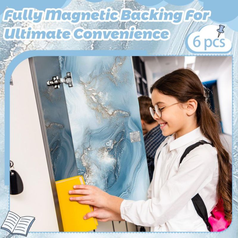 Papel tapiz magnético Gosodeny 30 cm Mármol – Pack de 6
