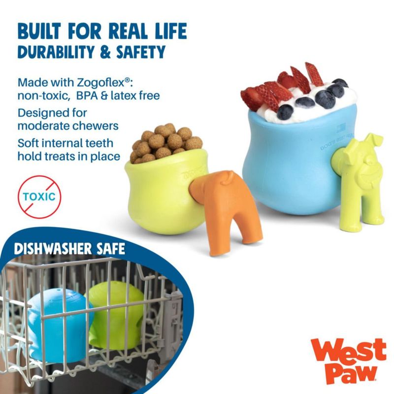 Juguete para perro WEST PAW Zogoflex Toppl grande amarillo