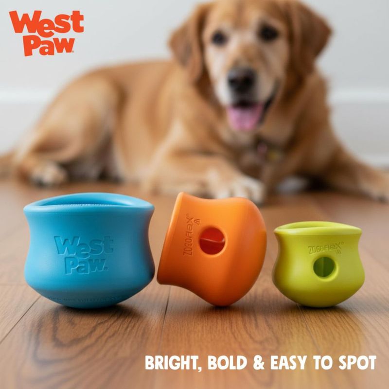 Juguete para perro WEST PAW Zogoflex Toppl grande amarillo