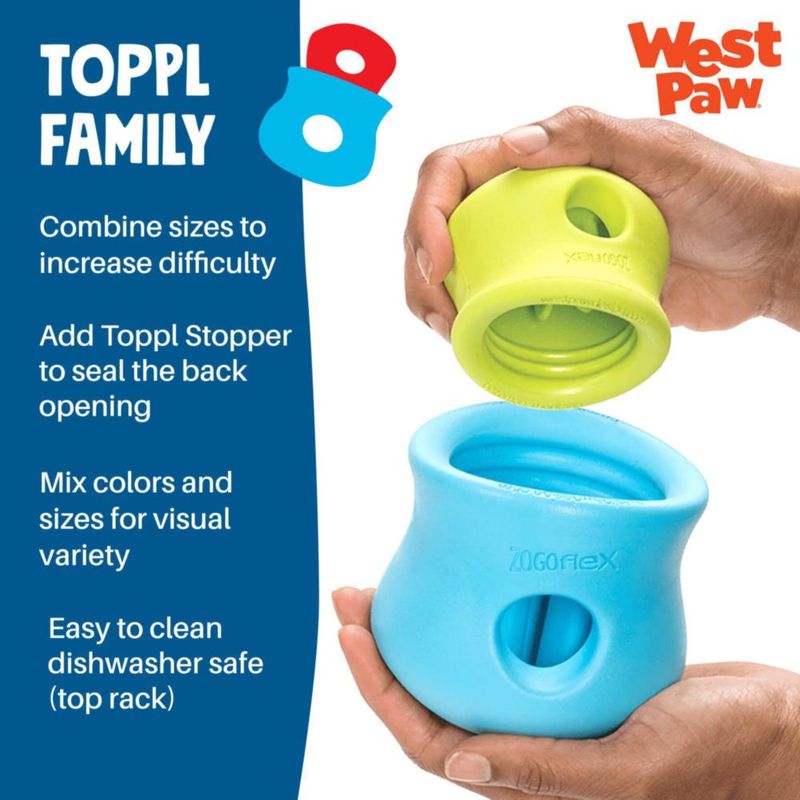 Juguete para perro WEST PAW Zogoflex Toppl grande amarillo
