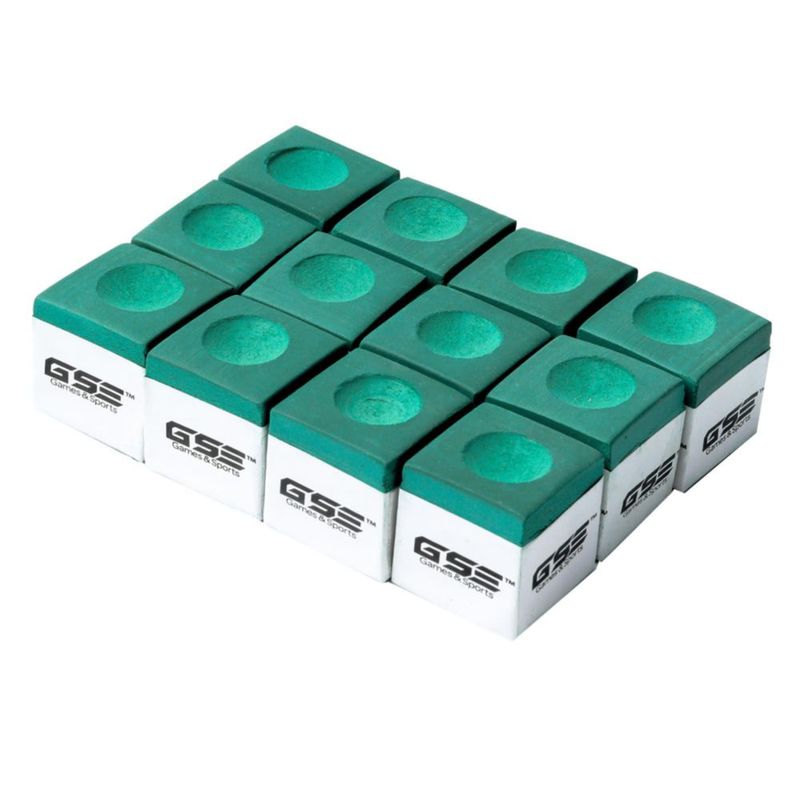 Tiza para Billar GSE Games & Sports Expert Pack de 12 Verde