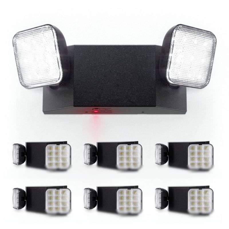Luz de Emergencia Sunco Lighting - Pack de 6 unidades con respaldo de 90 min