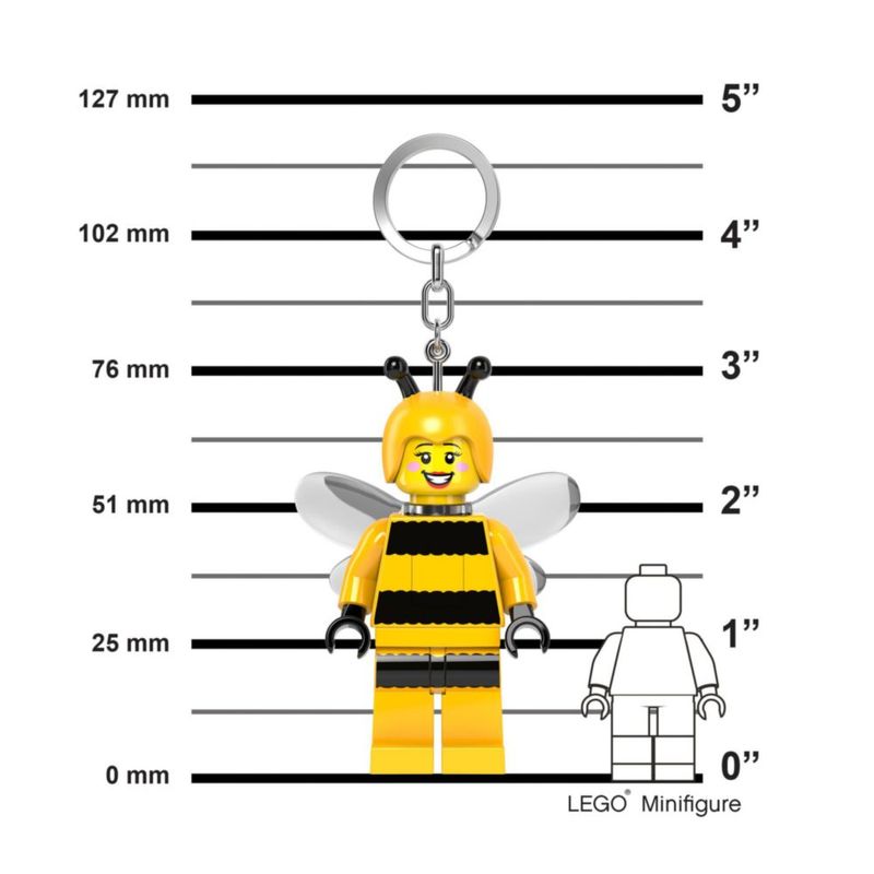 Llavero LED LEGO Bumblebee Girl 76 mm