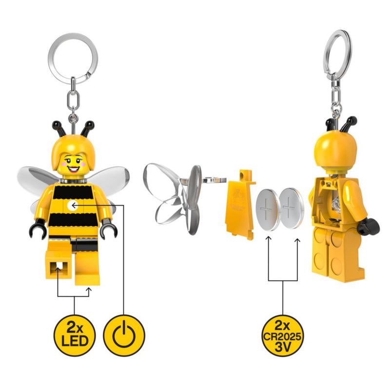 Llavero LED LEGO Bumblebee Girl 76 mm