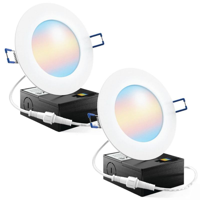 Luces empotradas LED Sunco Lighting de 10 cm regulables – Pack de 2