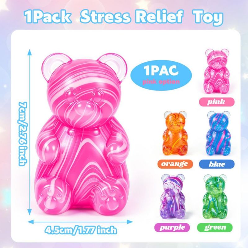 Juguete de Apretar Safoezy Oso Squishy Rosa