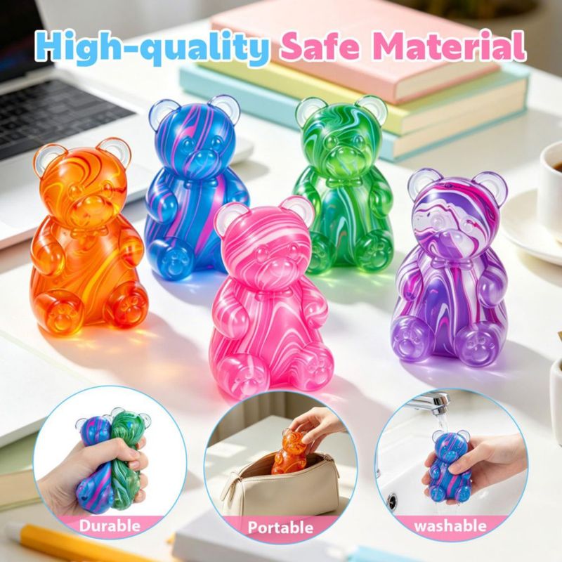 Juguete de Apretar Safoezy Oso Squishy Rosa