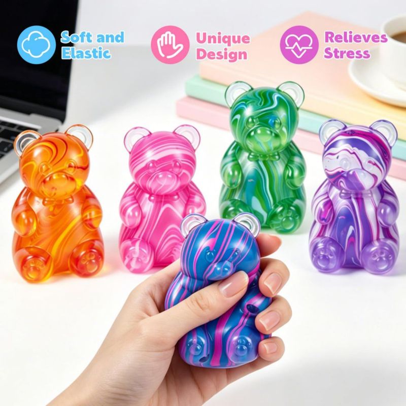 Juguete de Apretar Safoezy Oso Squishy Rosa