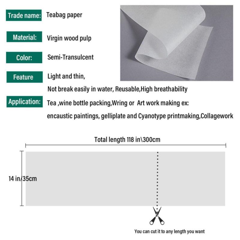 Papel de Arte Horsdo 36 cm × 300 cm para Técnicas Mixtas y Manualidades DIY