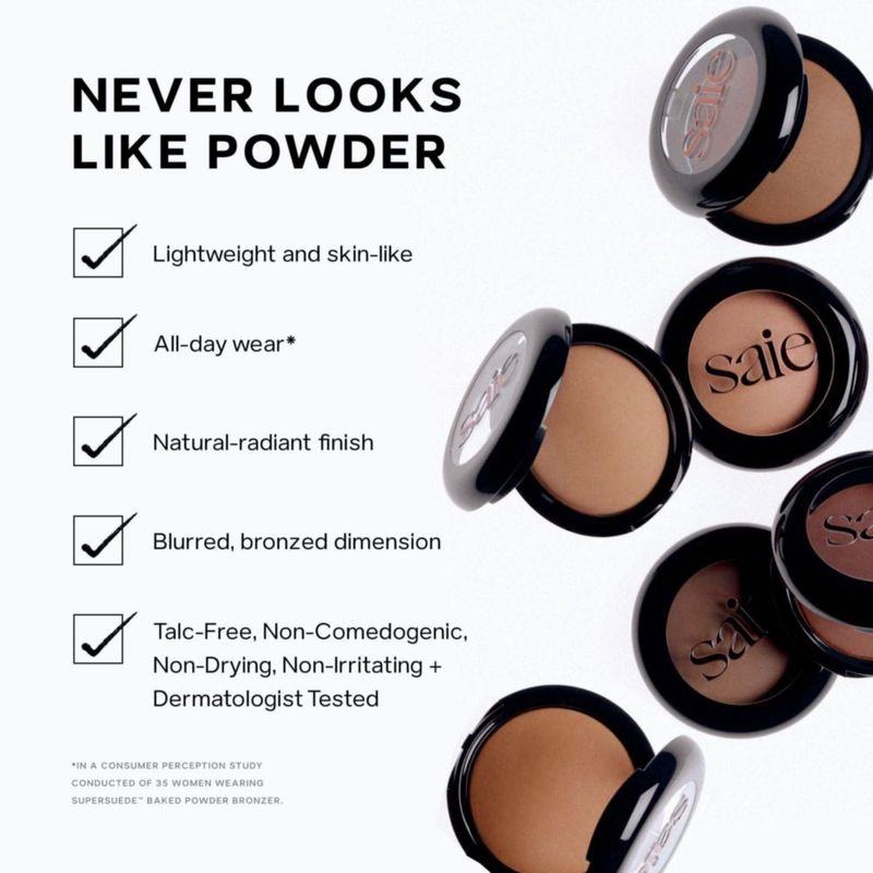 Polvo Bronceador Saie SuperSuede Como 8 g Vegano Sin Talco