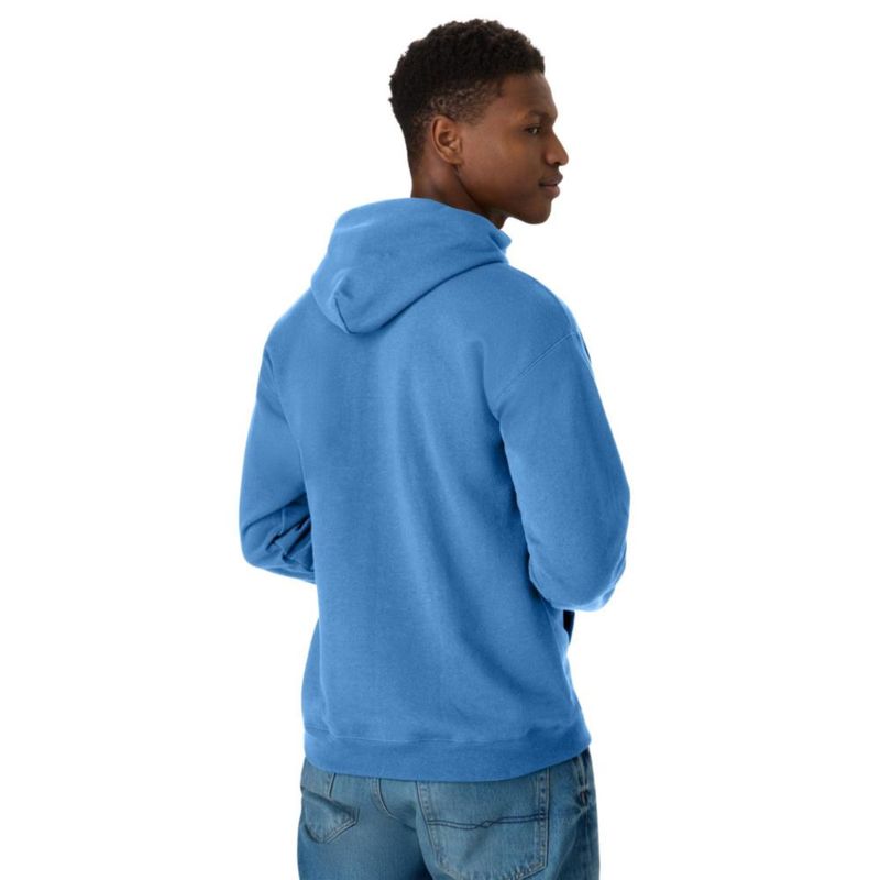 Sudadera con capucha Hanes talla S color azul denim EcoSmart